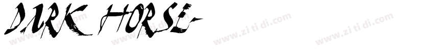 dark horse字体转换